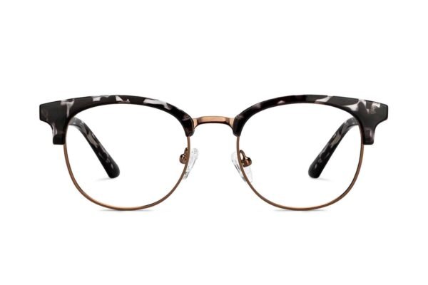 Copper Tortoise Full Rim Round Eyeglasses