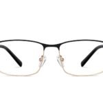 Black Full Rim Rectangle Eyeglasses