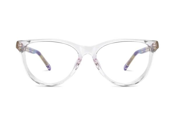 Purple Transparent Full Rim Cat Eye Eyeglasses