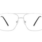 Silver Full Rim Square Sunglasses