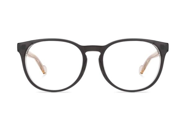 Black Full Rim Round Eyeglasses P133
