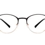 Black Gold Full Rim Cat Eye Eyeglasses