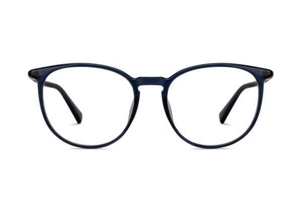 Blue Full Rim Round Eyeglasses
